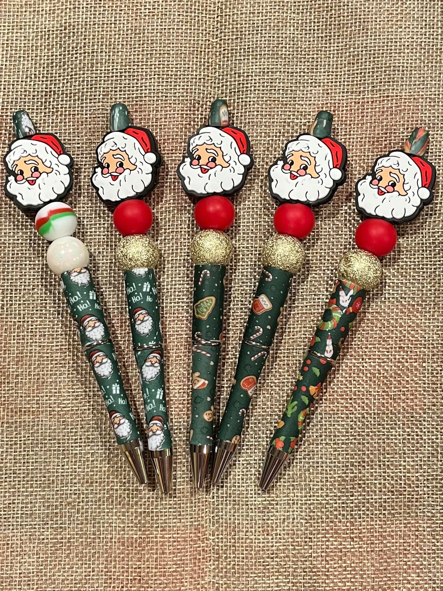 Christmas Beaded Pens, Holiday Bead Pen, Winter Bead Pen, Stocking Stuffer,  Personalized Gift, Personalized Pen, Teacher Gift, Teacher Pen -  Canada