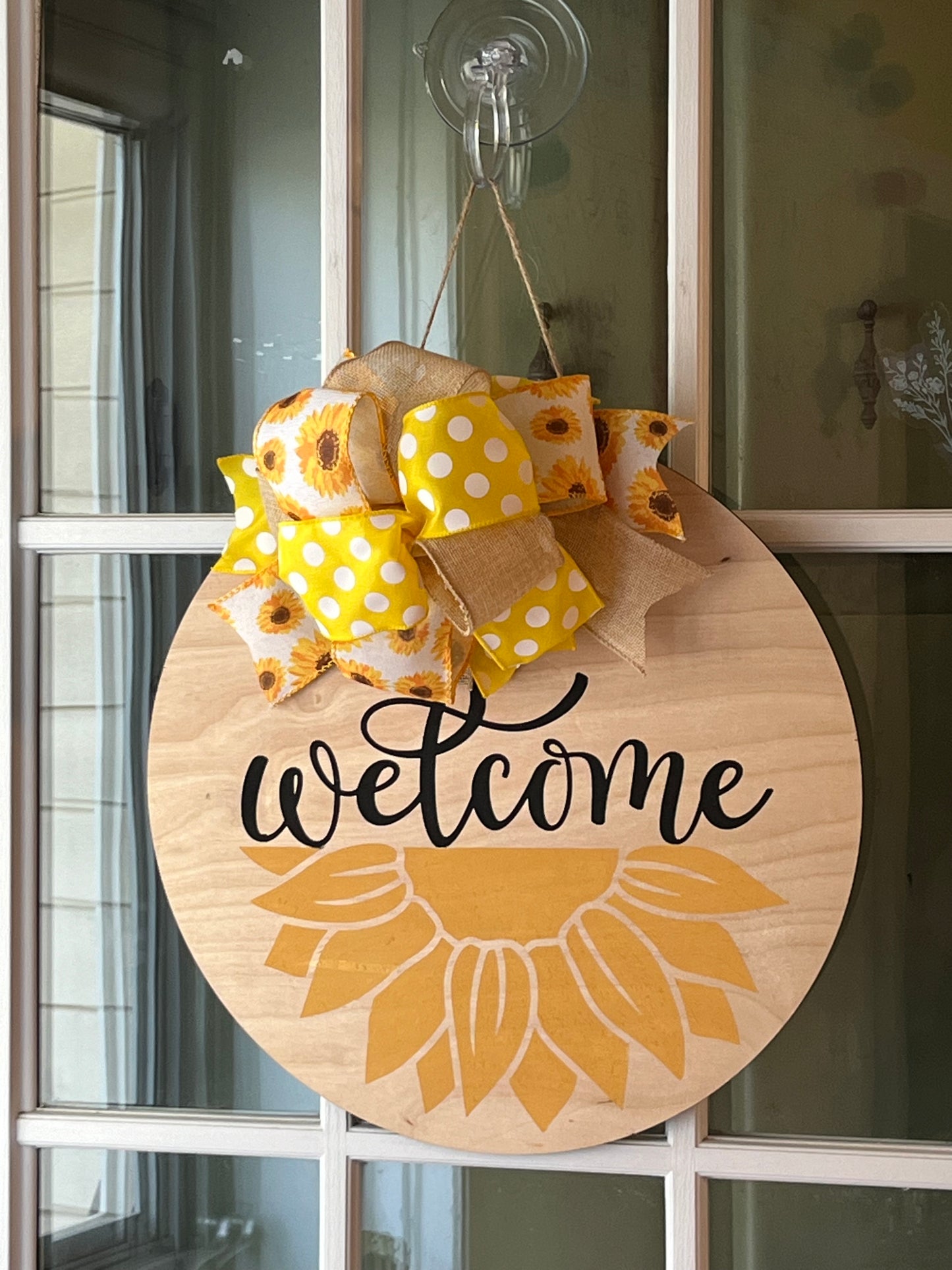 Sunflower Welcome Door Hanger