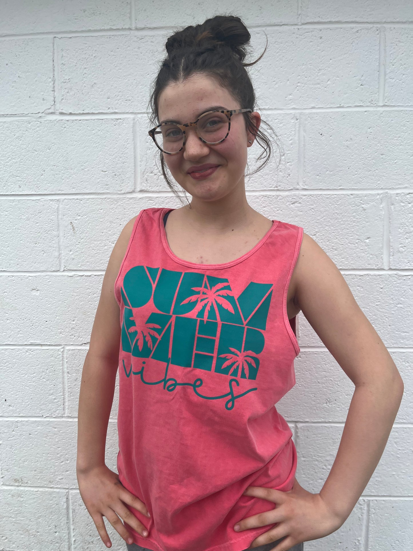 Summer Vibes Watermelon Adult Heavyweight Tank