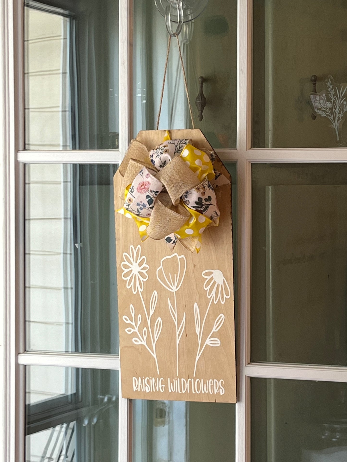 Raising Wildflowers Door Hanger