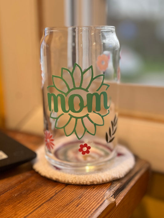 Mom Glass Can Cup