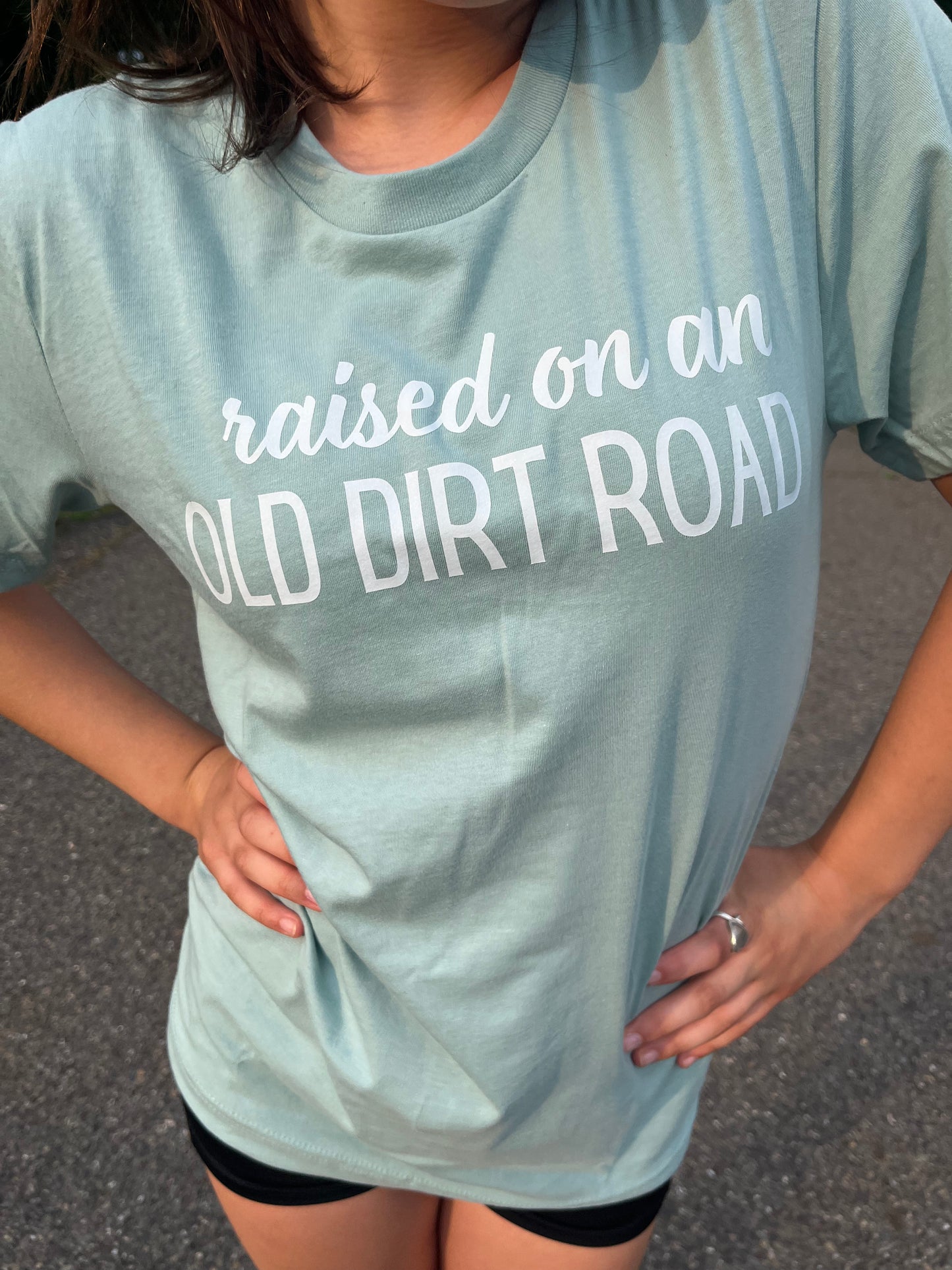 Raised on an Old Dirt Road Unisex Jersey Tee