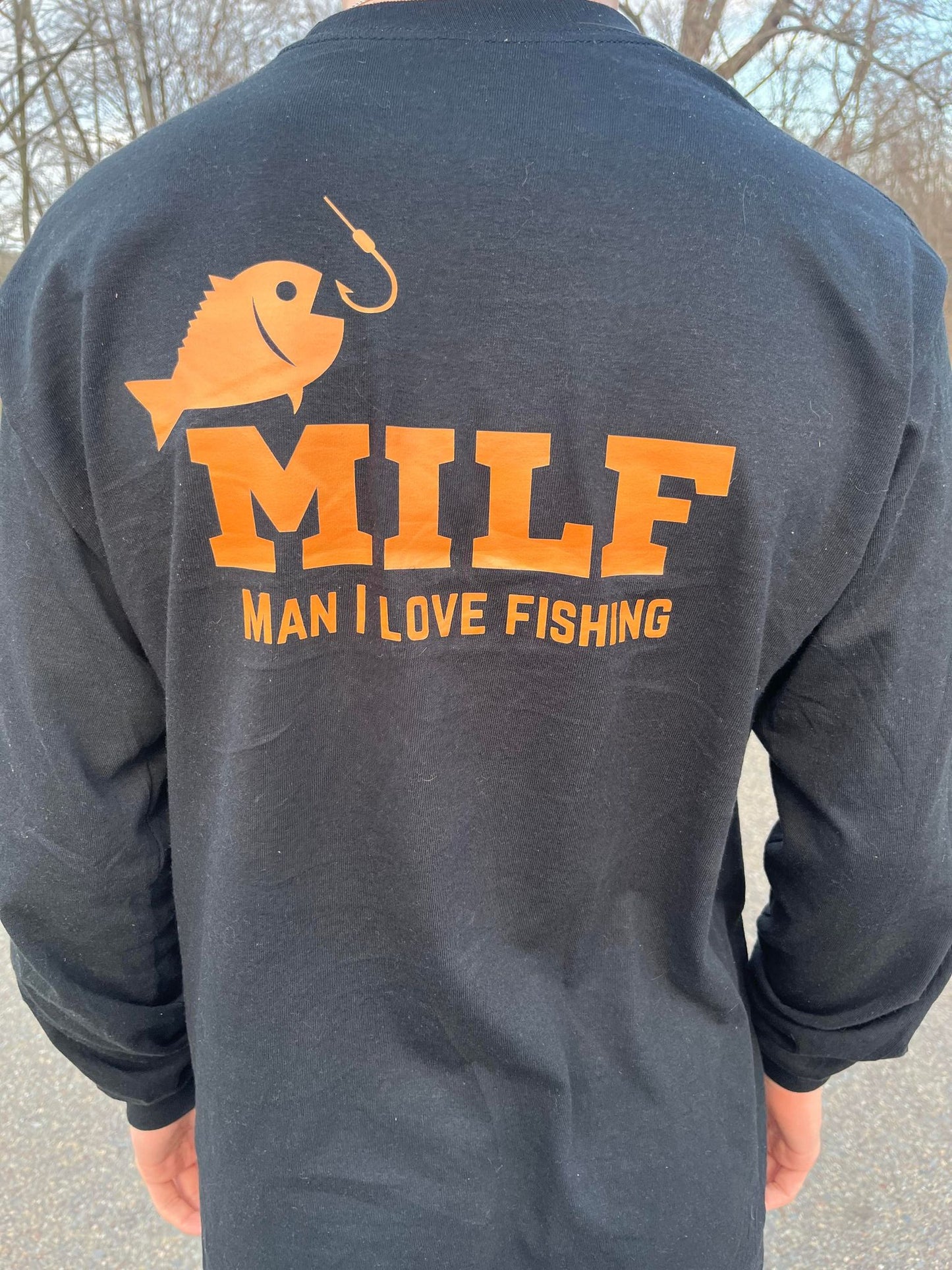 Man I Love Fishing Black Adult Soft Style Tee