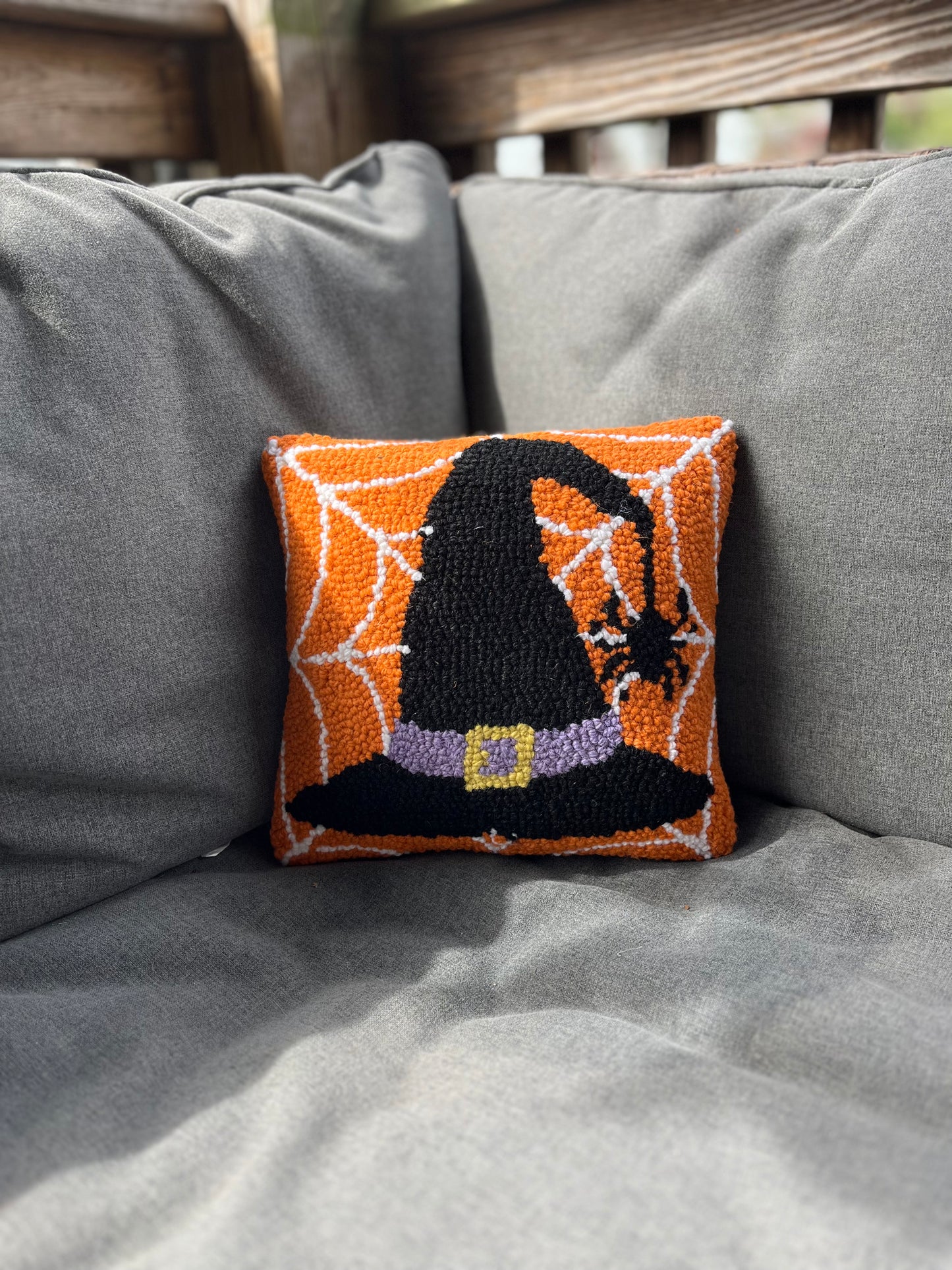 Witch Hat in Web Hook Pillow